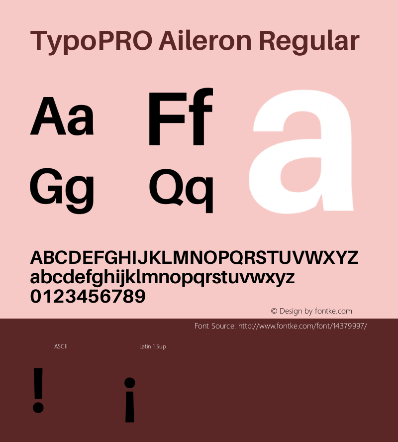 TypoPRO Aileron Regular Version 1.000;PS 001.000;hotconv 1.0.70;makeotf.lib2.5.58329图片样张