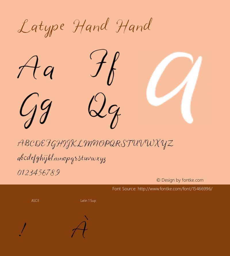 Latype Hand Hand Version 001.000图片样张