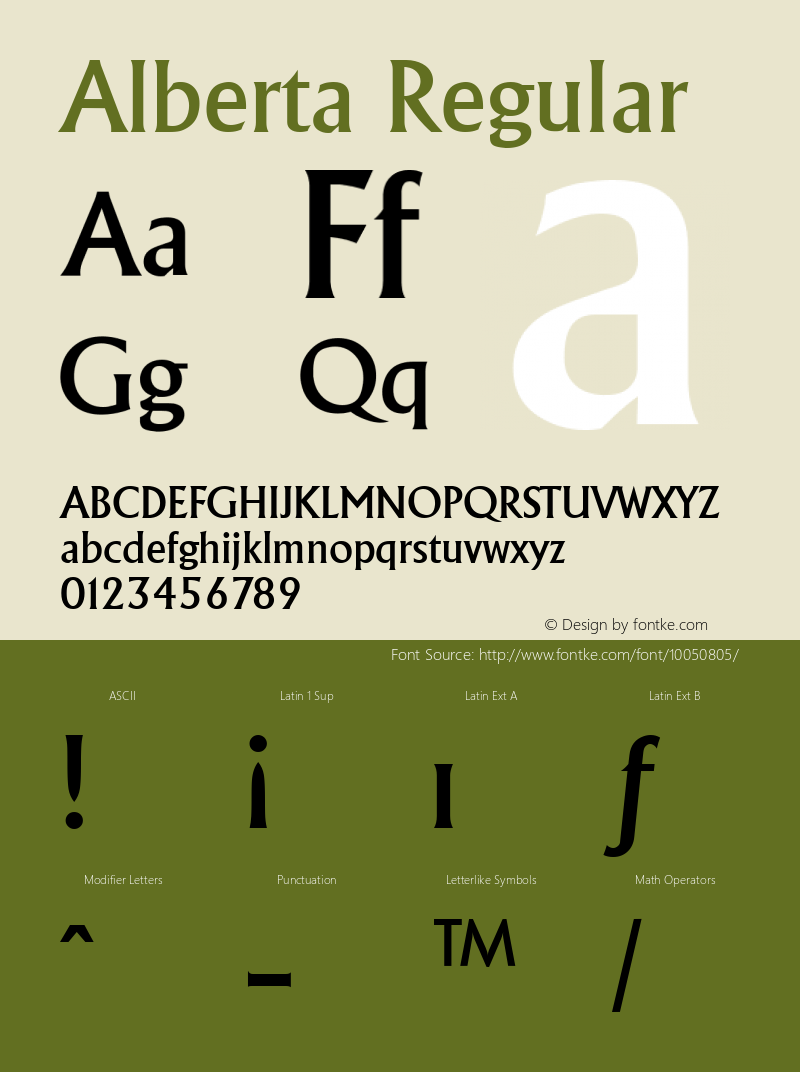 Alberta Regular The WSI-Fonts Professional Collection图片样张