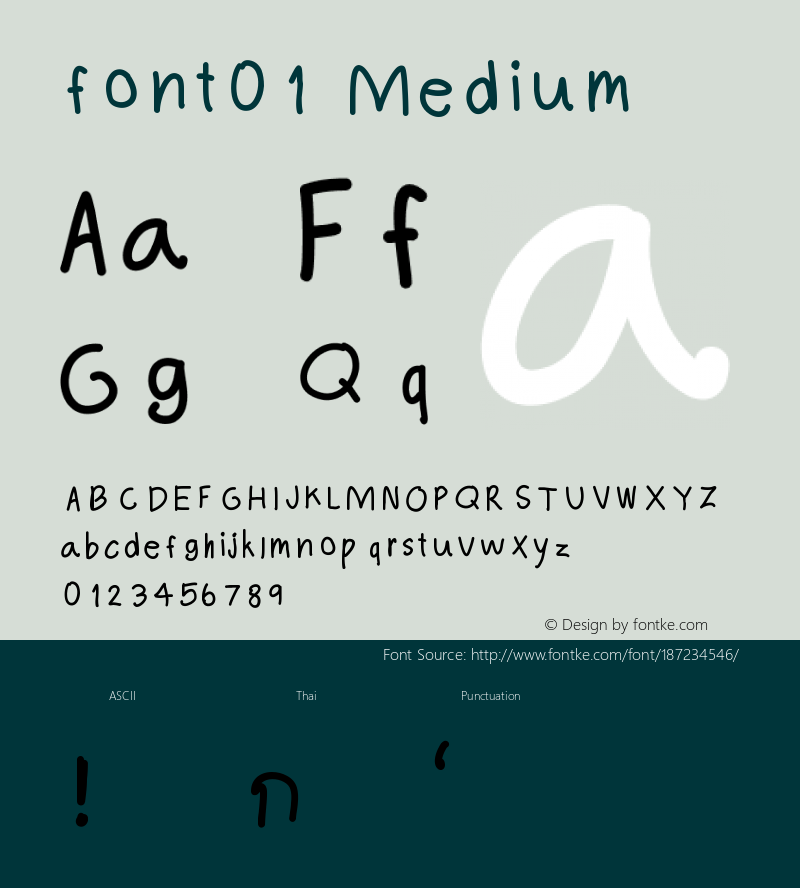 font01 Version 001.000图片样张