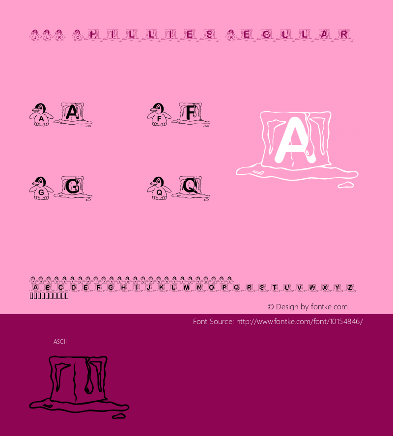 JLR Chillies Regular Macromedia Fontographer 4.1 6/22/00图片样张