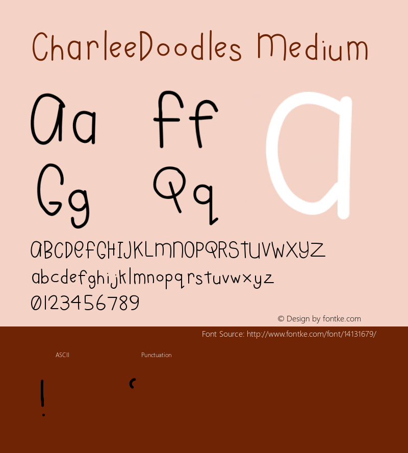 CharleeDoodles Medium Version 001.000图片样张