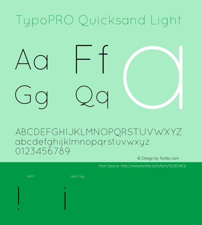 TypoPRO Quicksand Light 1.002图片样张
