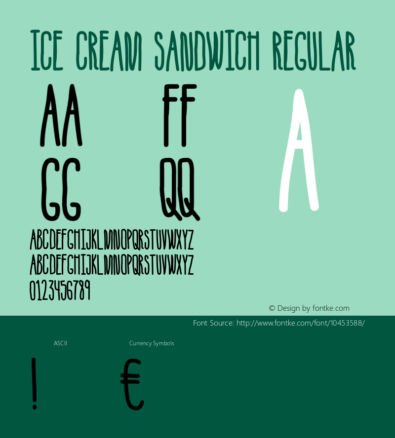 Ice Cream Sandwich Regular Version 1.000;PS 001.001;hotconv 1.0.56图片样张