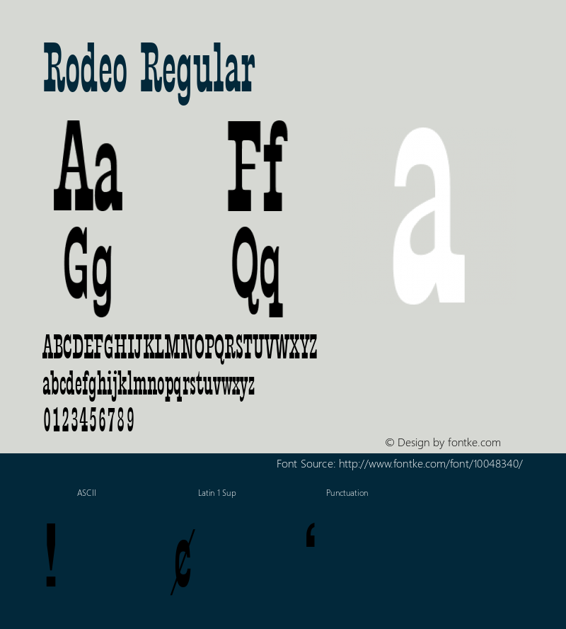 Rodeo Regular 001.001图片样张