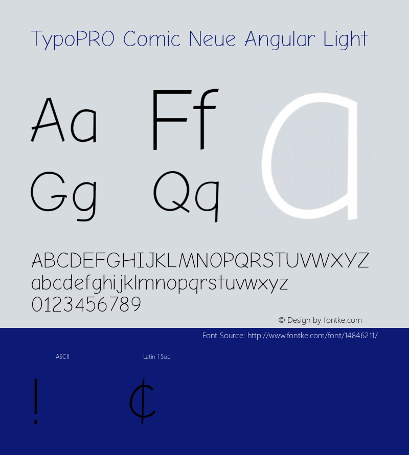 TypoPRO Comic Neue Angular Light Version 1.000图片样张