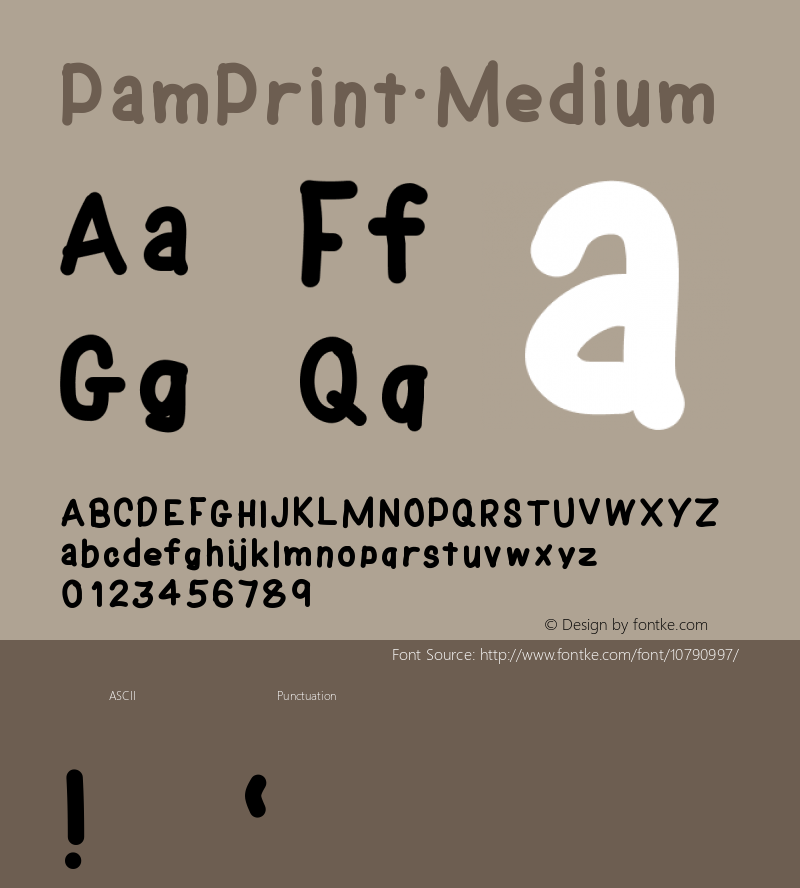 PamPrint Medium Version 001.000图片样张