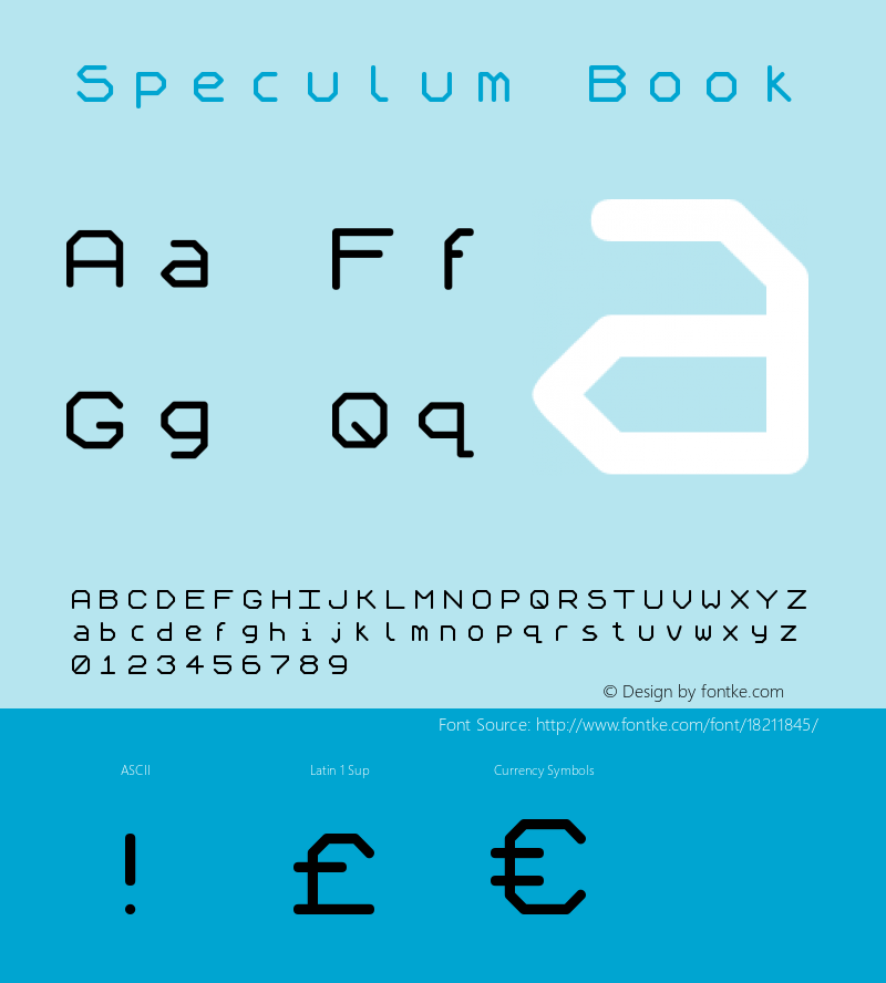 Speculum Book Version 1.00 10/10/1999图片样张