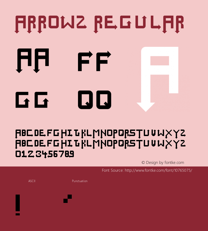 Arrowz Regular Version 1.0图片样张