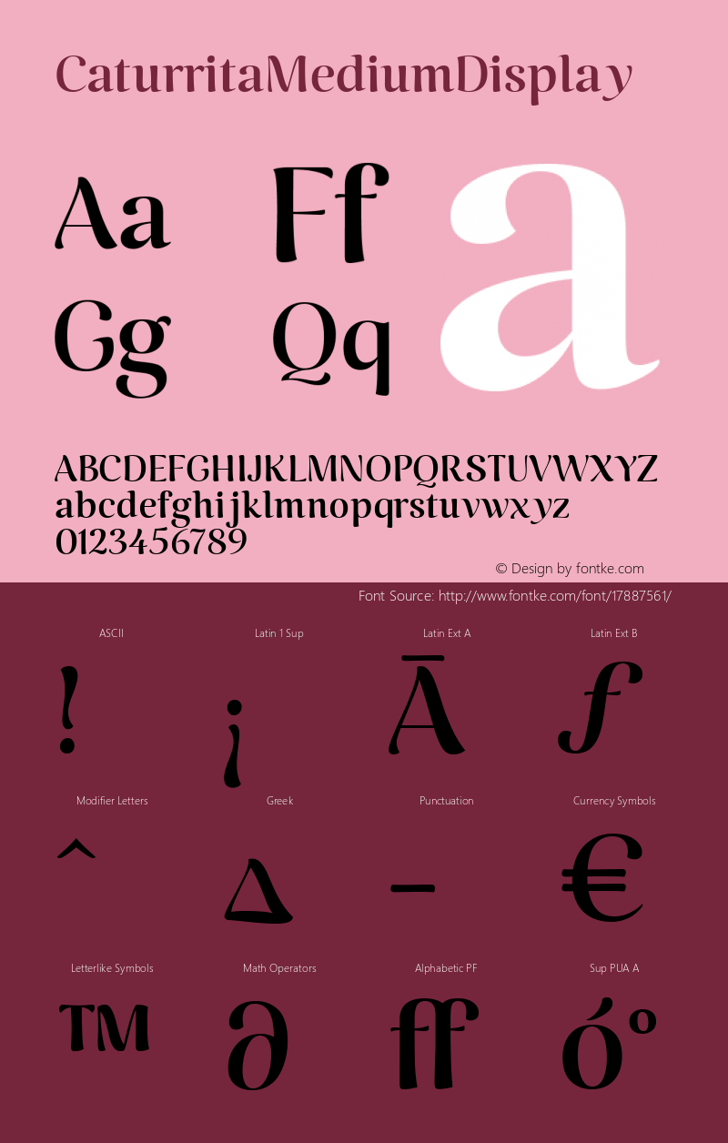 CaturritaMediumDisplay ☞ 001.000;com.myfonts.easy.armasen.caturrita-display.medium.wfkit2.version.46dR图片样张