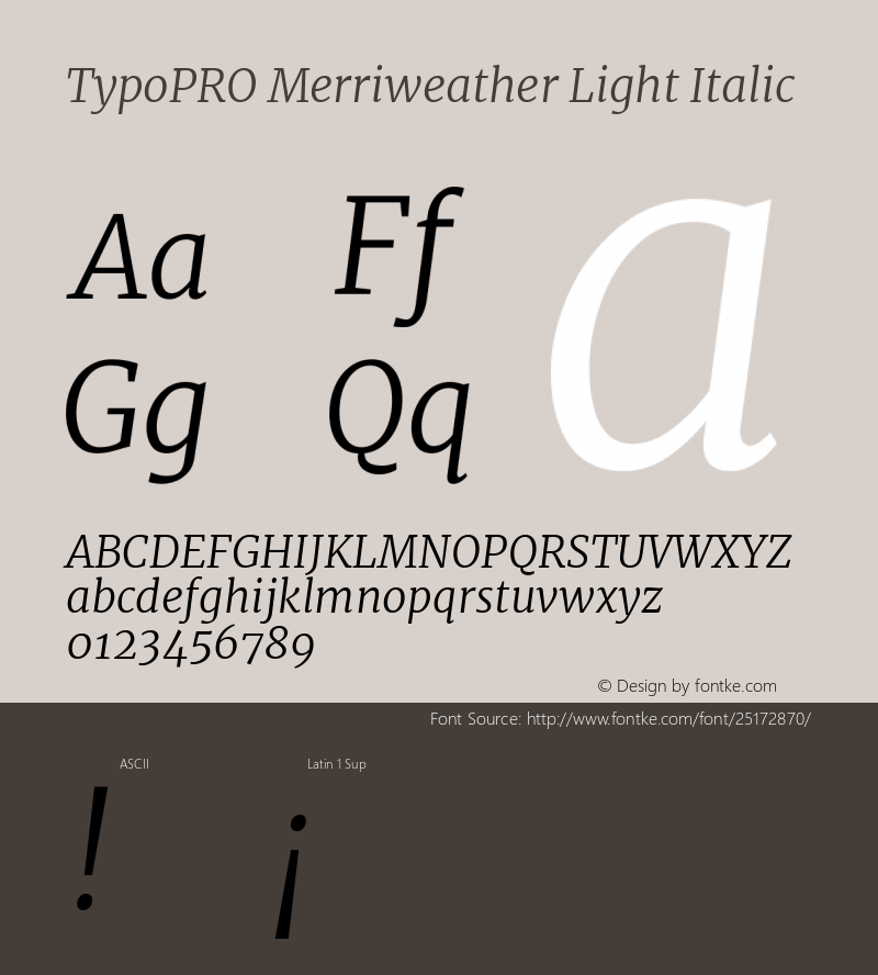 TypoPRO Merriweather Light Italic Version 2.002图片样张