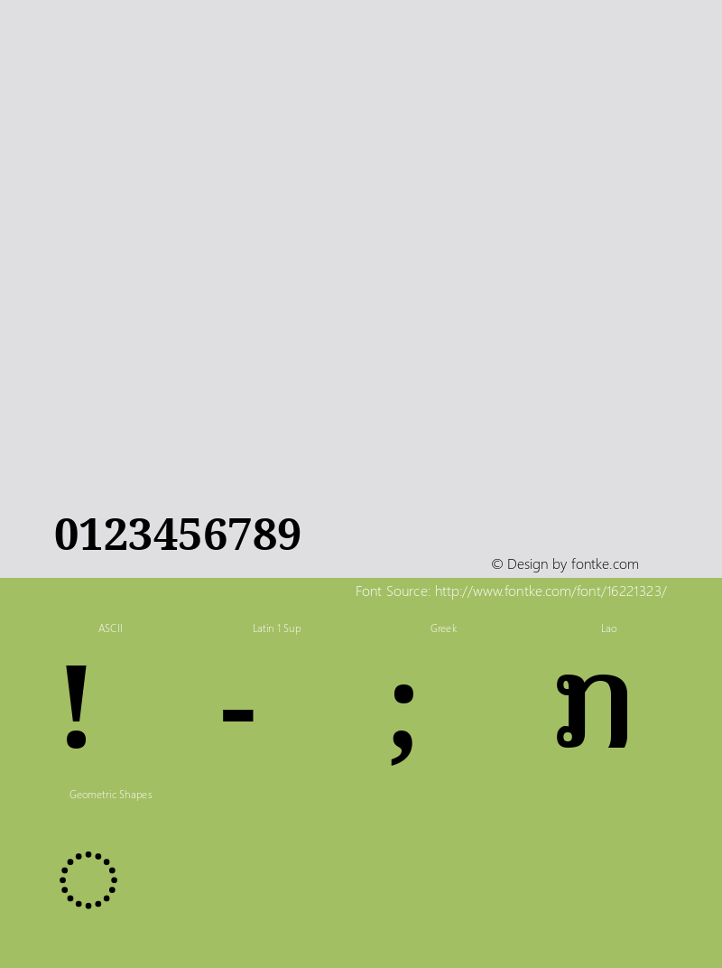 Noto Serif Lao Bold Version 1.03图片样张