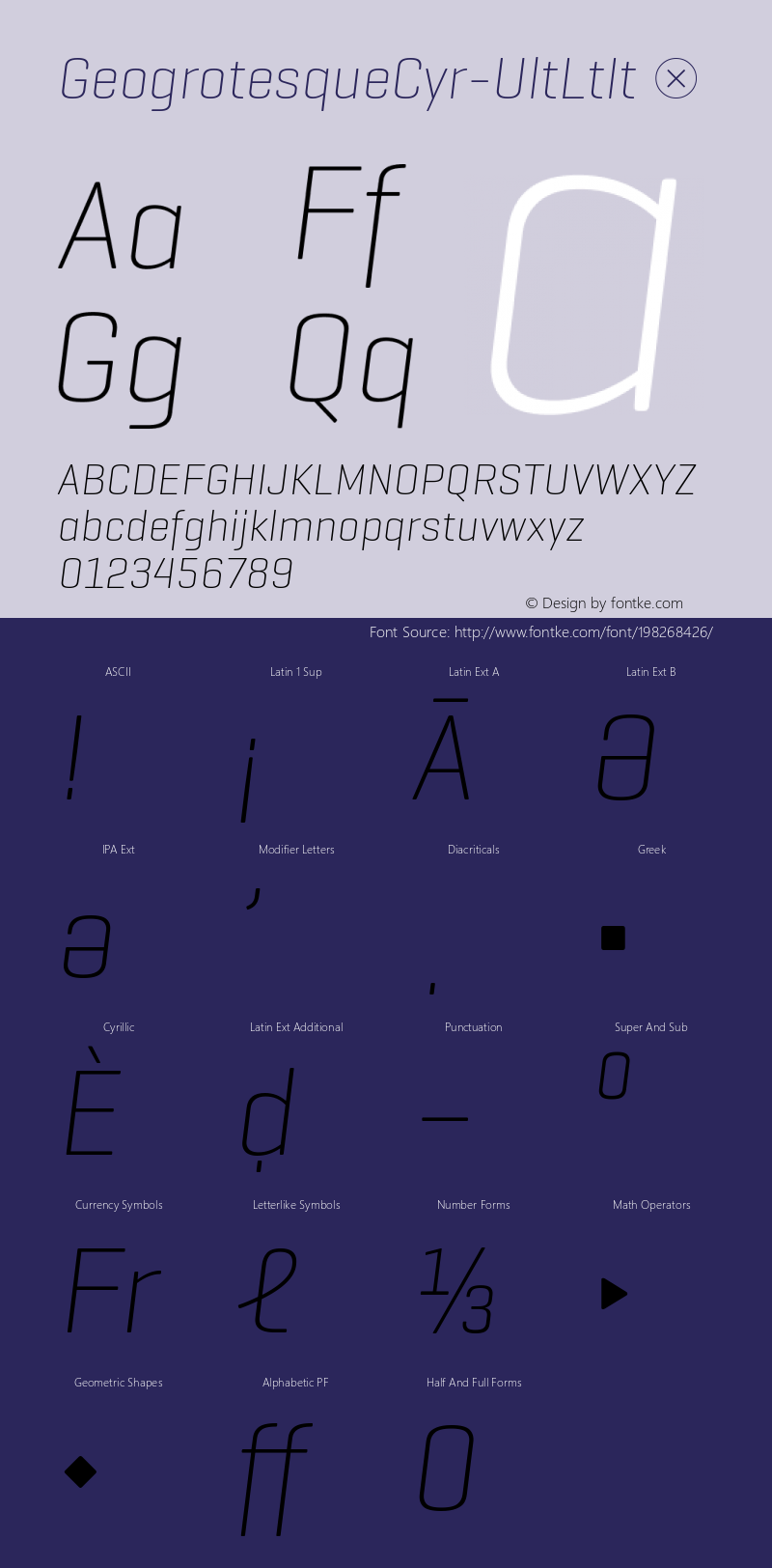 ☞Geogrotesque Cyr UltraLight Italic Version 1.000;PS 1.0;hotconv 1.0.88;makeotf.lib2.5.647800;com.myfonts.easy.emtype.geogrotesque-cyrillic.ultra-light-italic.wfkit2.version.5ec7图片样张