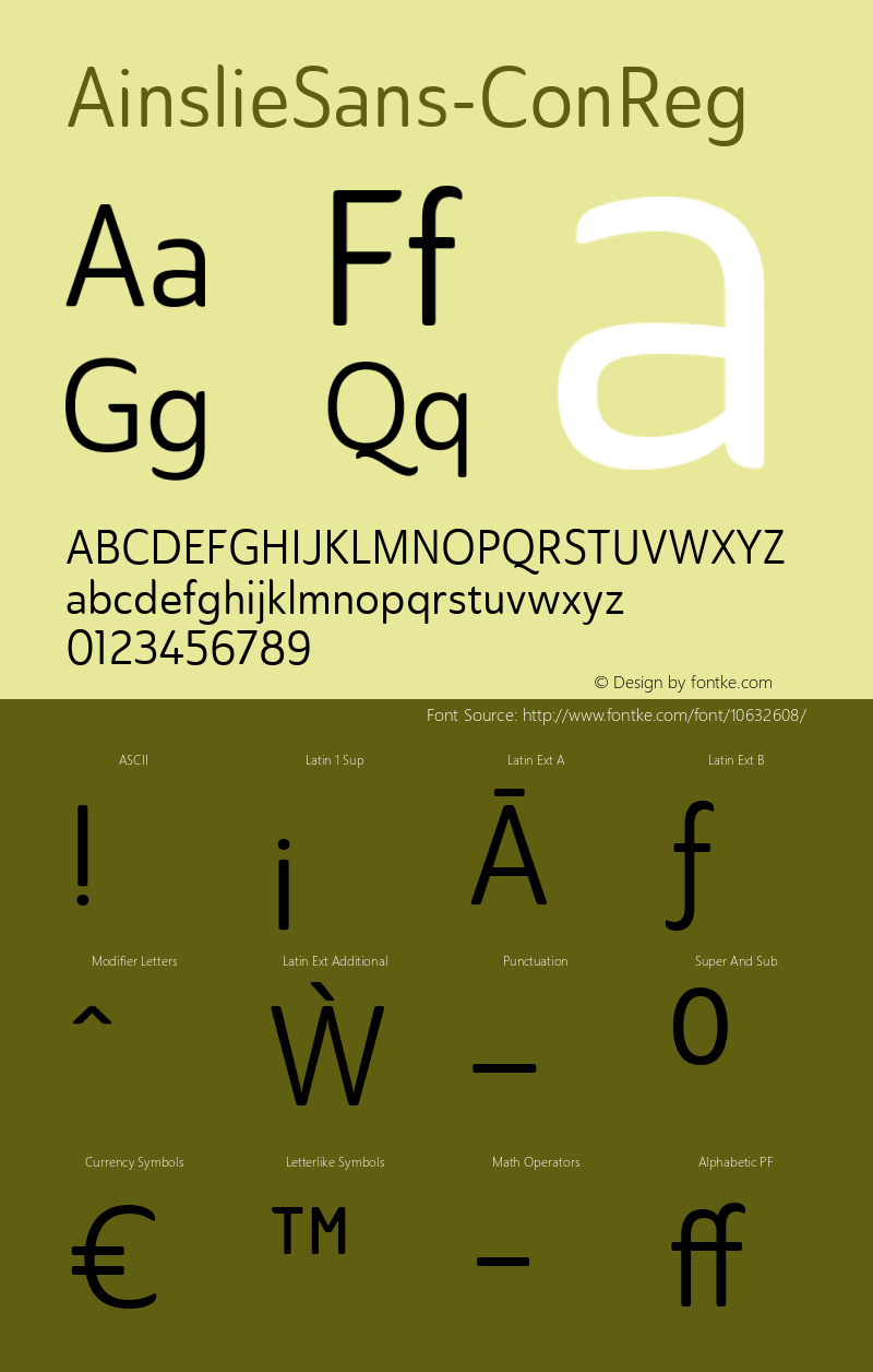 AinslieSans-ConReg ☞ Version 1.000;com.myfonts.easy.insigne.ainslie-sans.cond-regular.wfkit2.version.4kiv图片样张