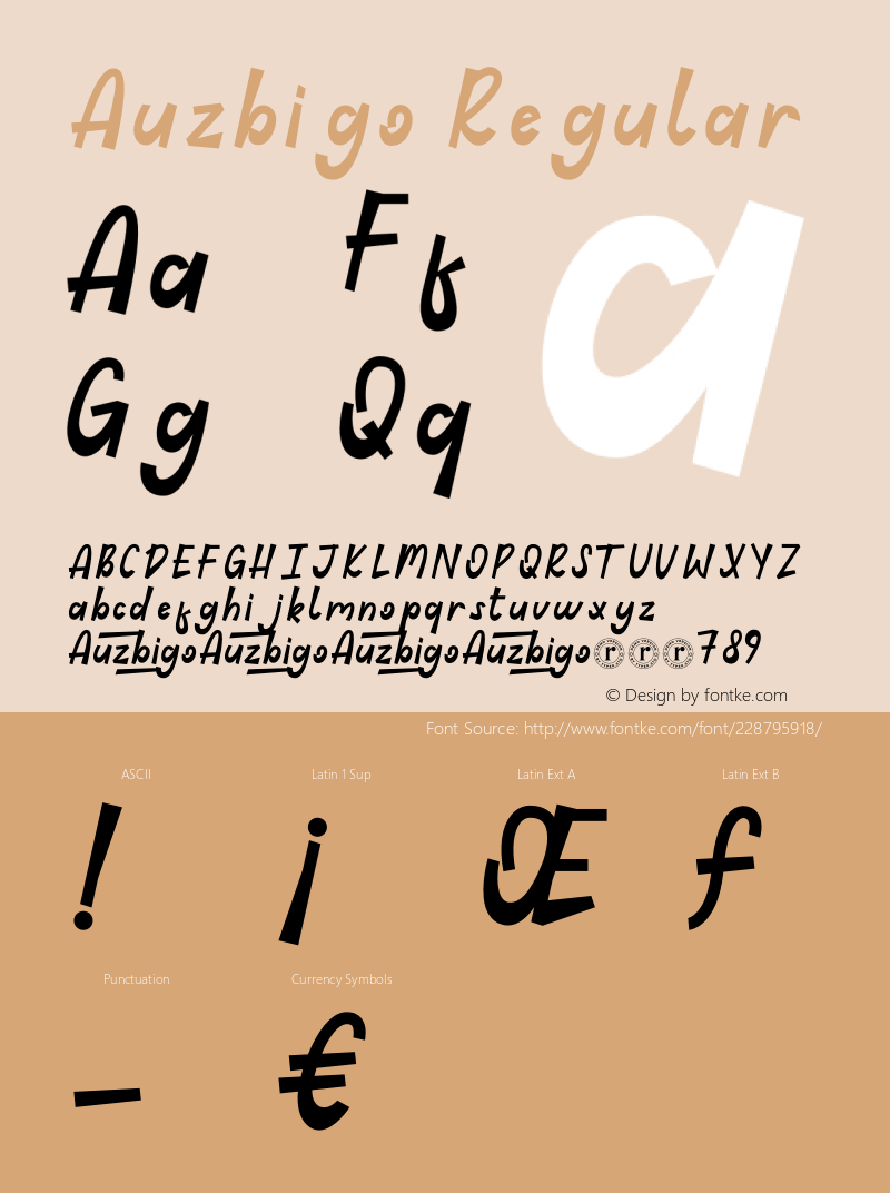 Auzbigo Version 1.061;Fontself Maker 3.5.4图片样张