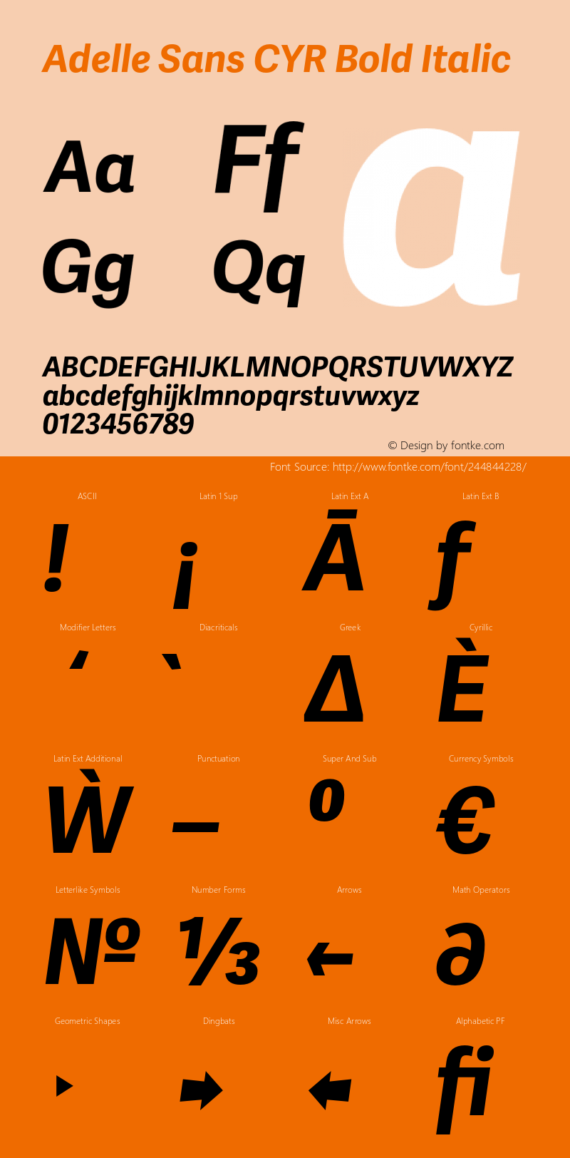 Adelle Sans CYR Bold Italic Version 3.000;hotconv 1.0.109;makeotfexe 2.5.65596图片样张