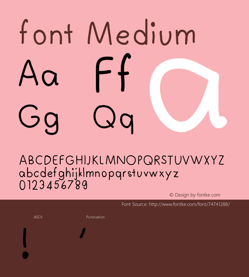 font Version 001.000图片样张