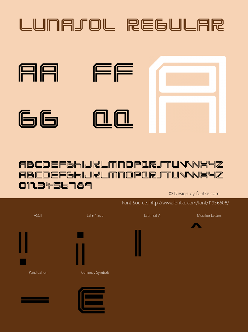 Lunasol Regular OTF 4.000;PS 001.001;Core 1.0.29图片样张