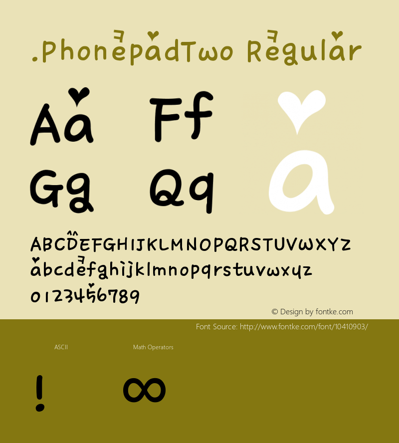 .PhonepadTwo Regular 6.1d5e1图片样张