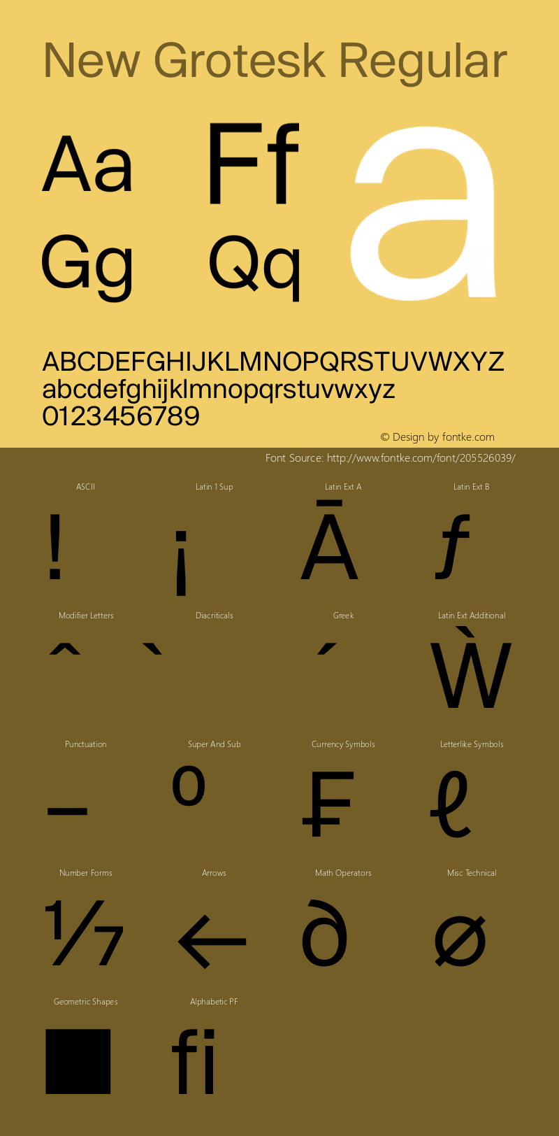 New Grotesk Regular Version 1.01A | wf-rip DC20210615图片样张