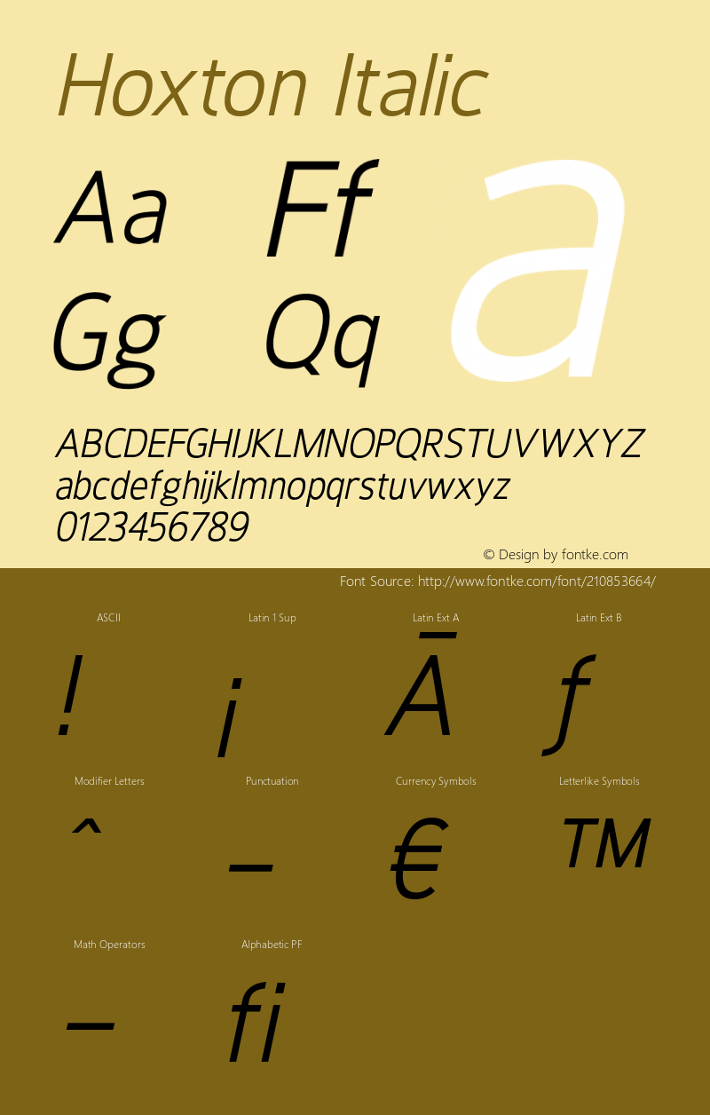 Hoxton-Italic 1.000图片样张