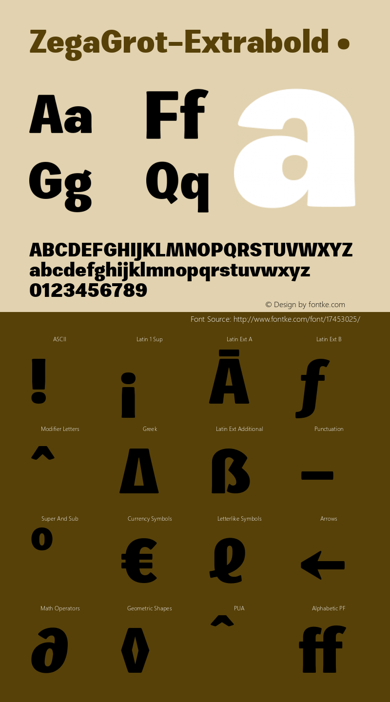 ZegaGrot-Extrabold ☞ Version 1.000 2016 initial release;com.myfonts.easy.isaco.zega-grot.extrabold.wfkit2.version.4zXV图片样张