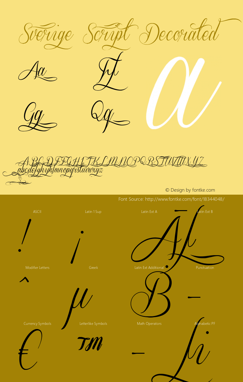 Sverige Script Decorated Version 1.000;com.myfonts.easy.mawns.sverige-script.decorated.wfkit2.version.3NHQ图片样张