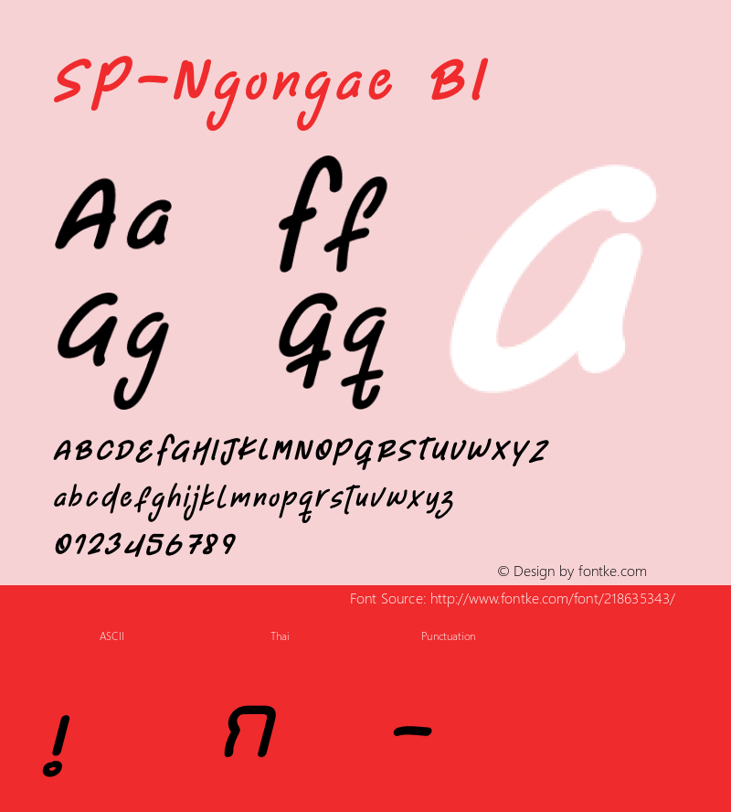 SP-Ngongae BI Version 1.000;September 27, 2021;FontCreator 14.0.0.2793 64-bit图片样张