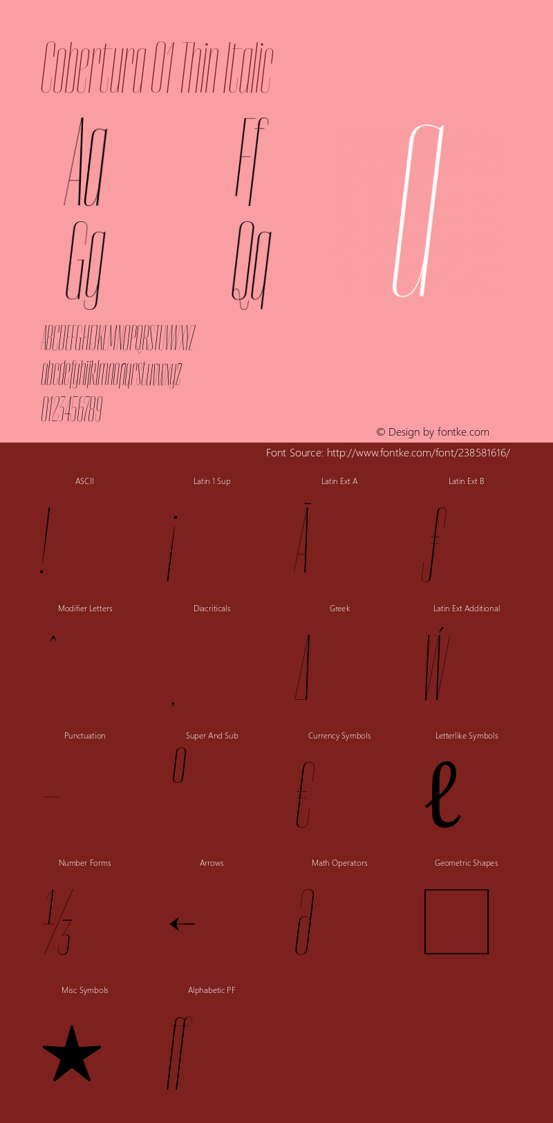 Cobertura 01 Thin Italic Version 4.001图片样张