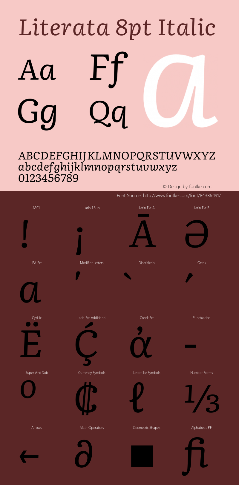 Literata 8pt Italic Version 3.002图片样张