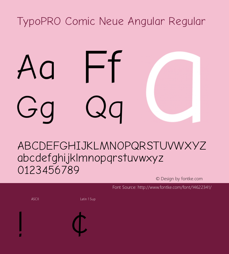 TypoPRO Comic Neue Angular Regular Version 1.000图片样张