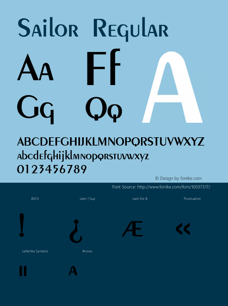 Sailor Regular Converted from C:\TTFONTS\SAILOR.TF1 by ALLTYPE图片样张