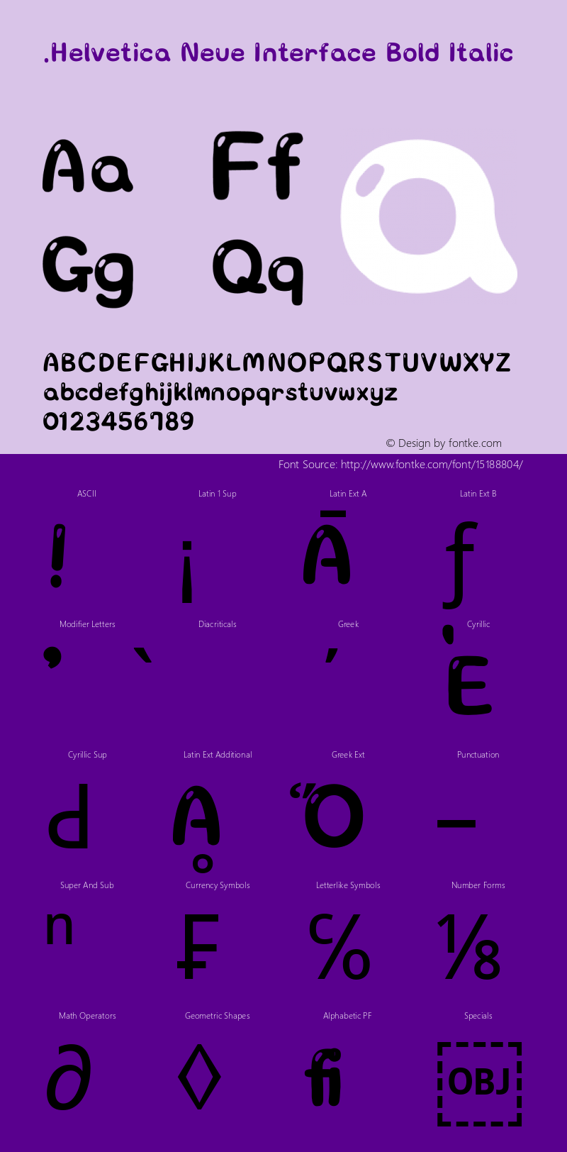 .Helvetica Neue Interface Bold Italic 10.0d35e1图片样张