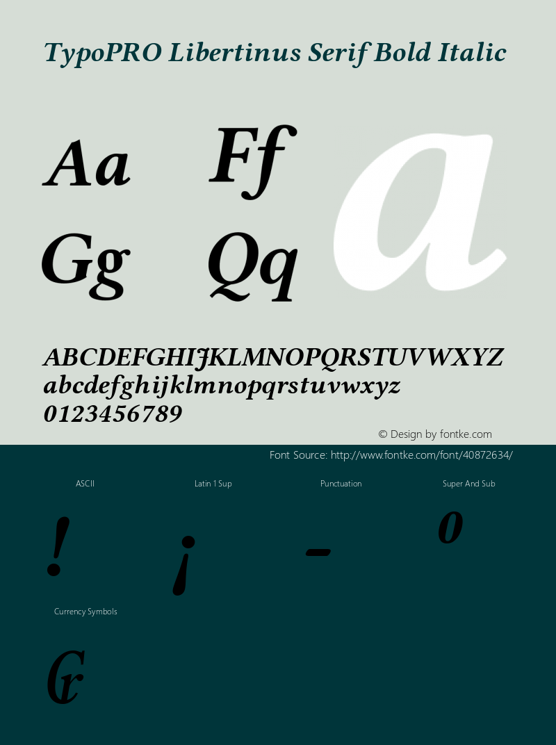 TypoPRO Libertinus Serif Bold Italic Version 6.11图片样张