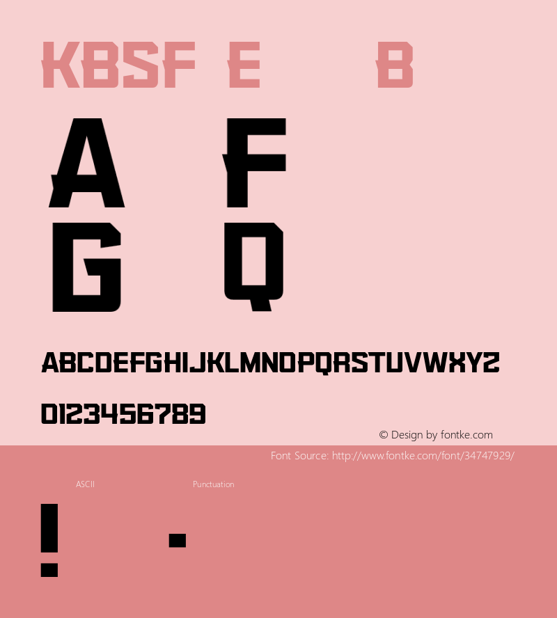 KBSFEdge-Bold Version 1.000;PS 001.001;hotconv 1.0.56图片样张