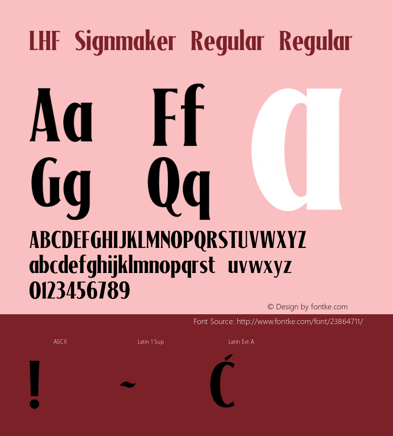 LHF Signmaker Regular Version 1.0图片样张