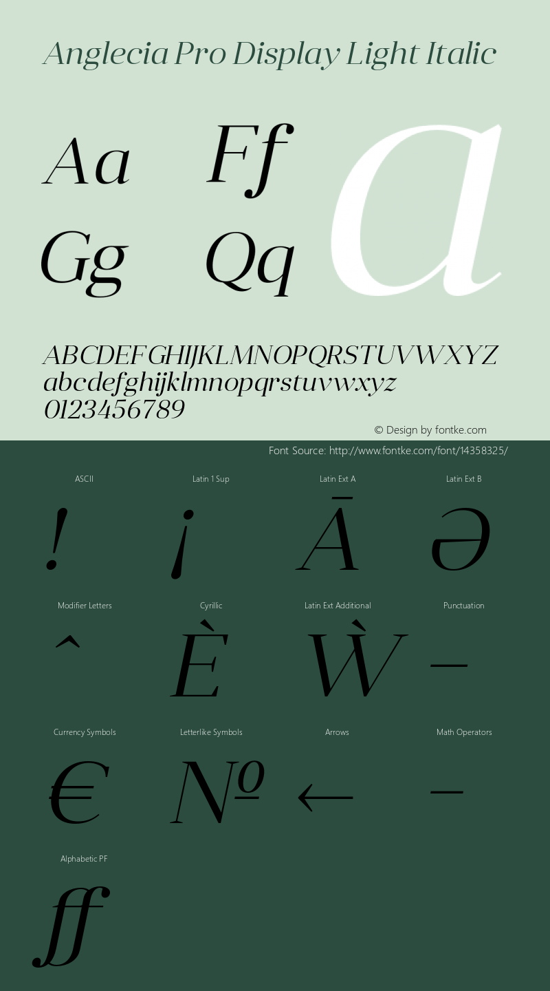 Anglecia Pro Display Light Italic Version 001.000;com.myfonts.konstantynov.anglecia-pro.display-light-italics.wfkit2.47Mw图片样张