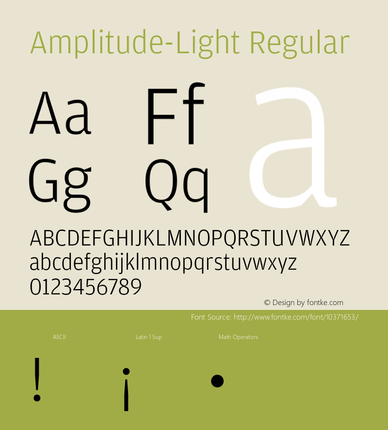 Amplitude-Light Regular Version 1.0图片样张