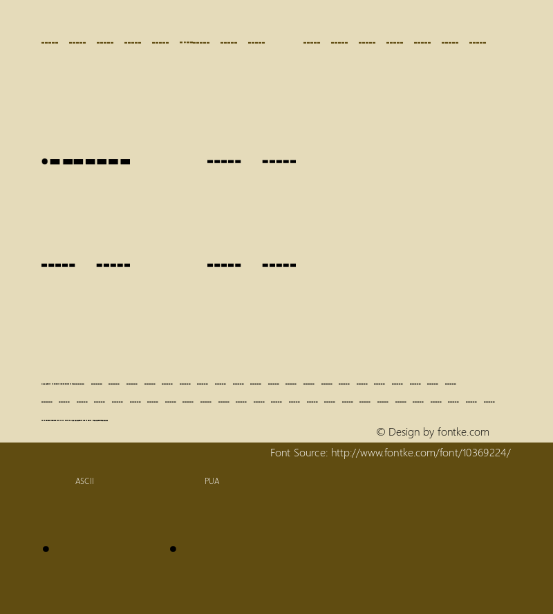 MorseCode Regular Unknown图片样张