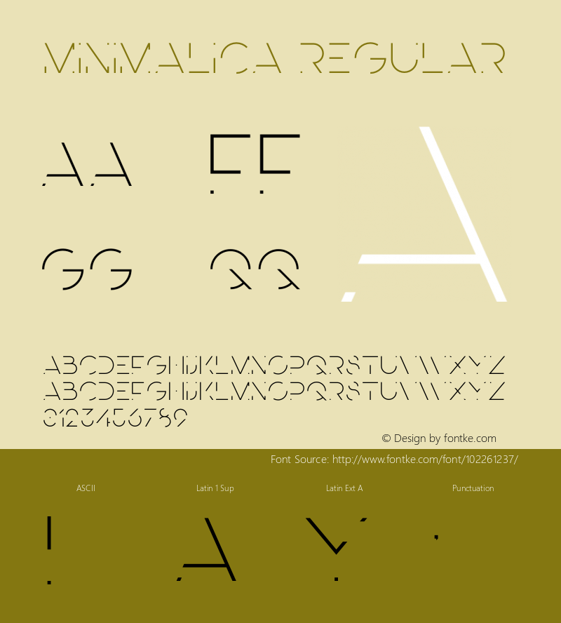Minimalica Version 1.003;Fontself Maker 3.4.0图片样张