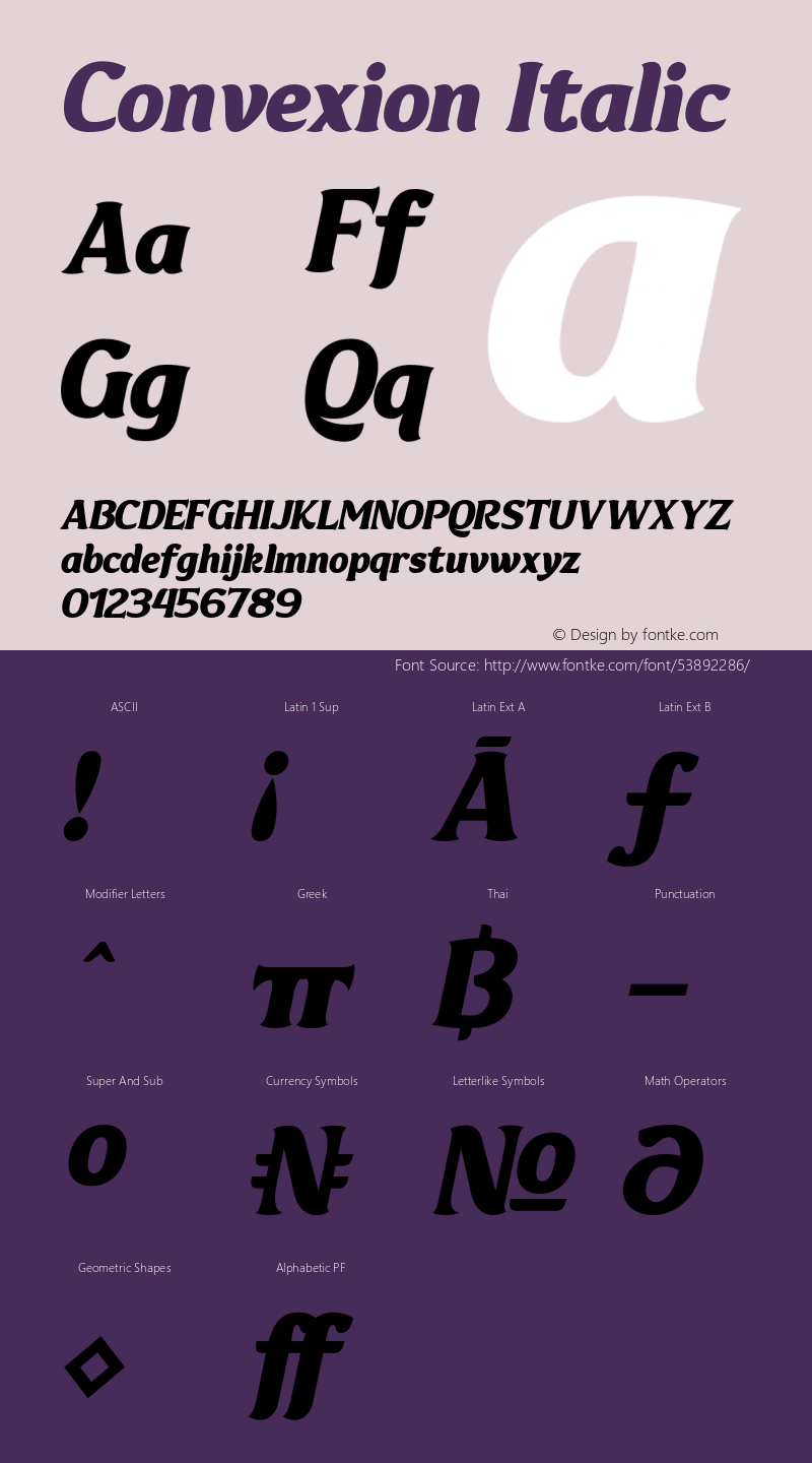 Convexion-Italic Version 001.002图片样张