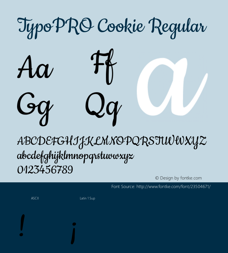 TypoPRO Cookie-Regular Version 1.004图片样张