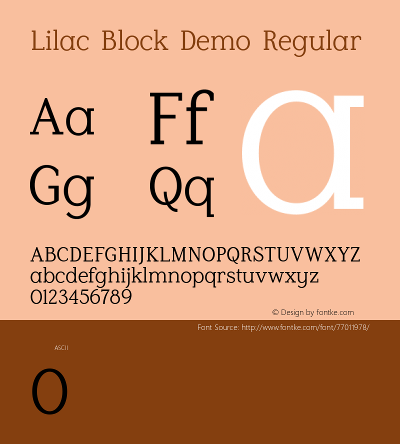 Lilac Block Demo Regular Version 1.000图片样张