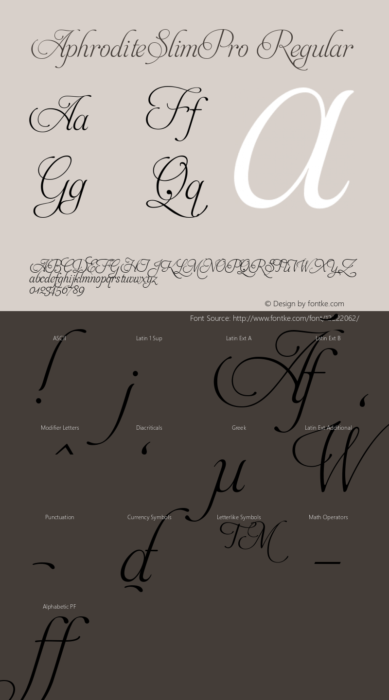 AphroditeSlimPro Regular Version 001.000;com.myfonts.easy.typesenses.aphrodite-slim.pro.wfkit2.version.3k7j图片样张