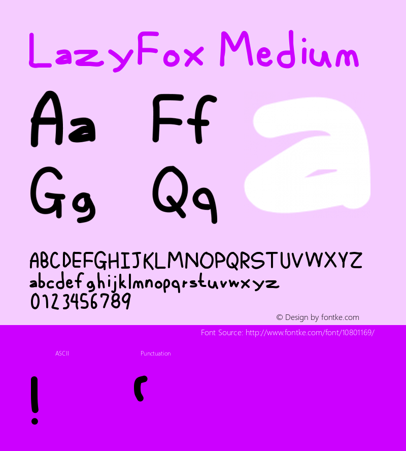 LazyFox Medium Version 001.000图片样张