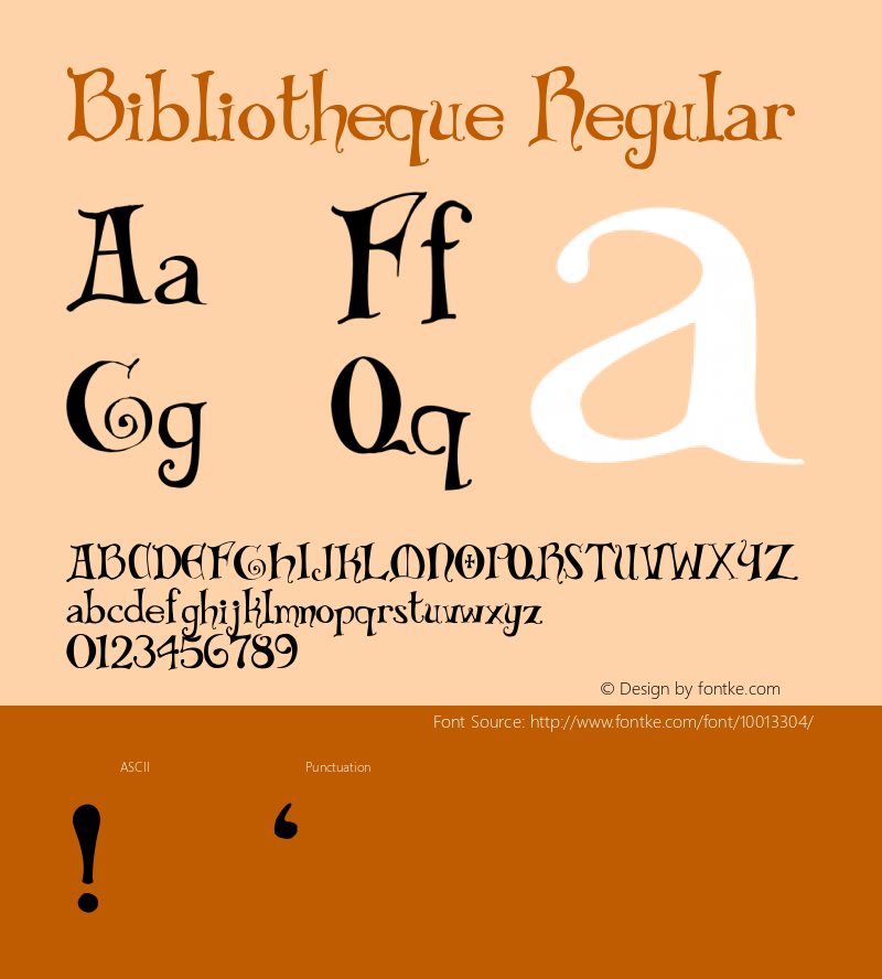 Bibliotheque Regular Type Tool图片样张