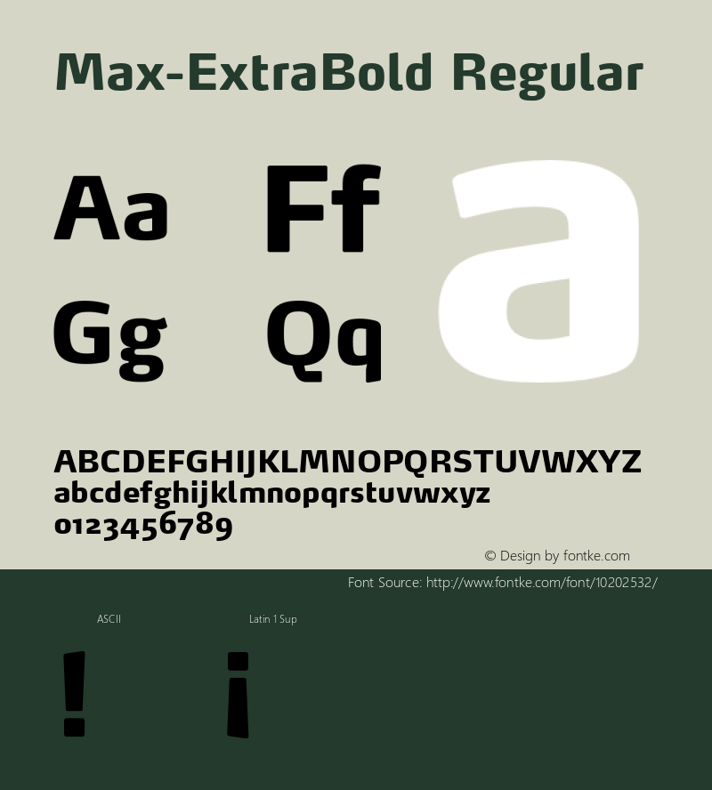 Max-ExtraBold Regular 4.460图片样张