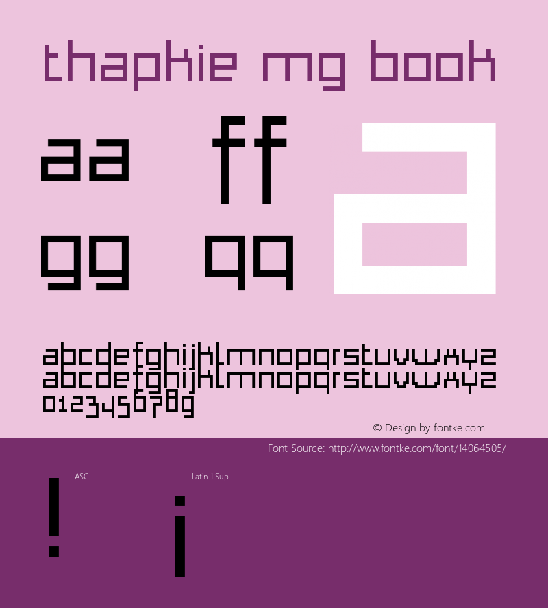 Thapkie MG Book Version v1.0图片样张