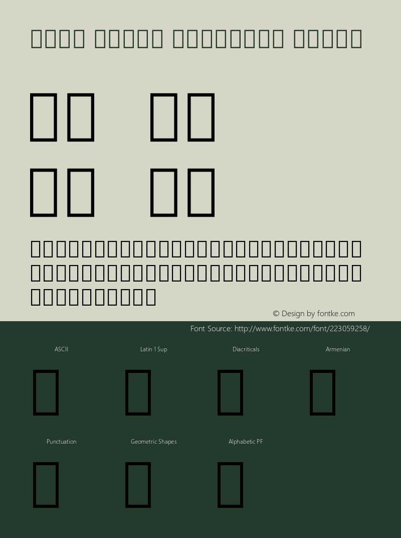 Noto Serif Armenian Light Version 2.005图片样张