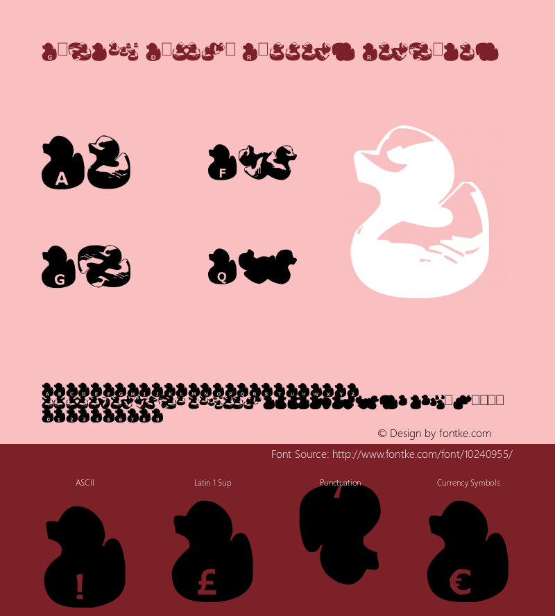 Gugli Ducky Rubber Regular Version 1.00 May 31, 2009, initial release, www.yourfonts.com图片样张